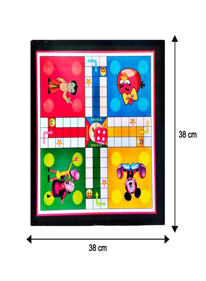 STRIVE FIT 2-in-1 Classic Board Game - Snakes & Ladders & Ludo Set for Kids & Family | Durable & Portable Travel Game | Fun Educational Toy for Boys & Girls | Strategy Game for Ages 5+ (12 Inch) - Image 2